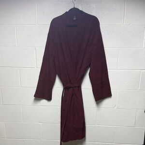 FashGudim Burgundy Robe
